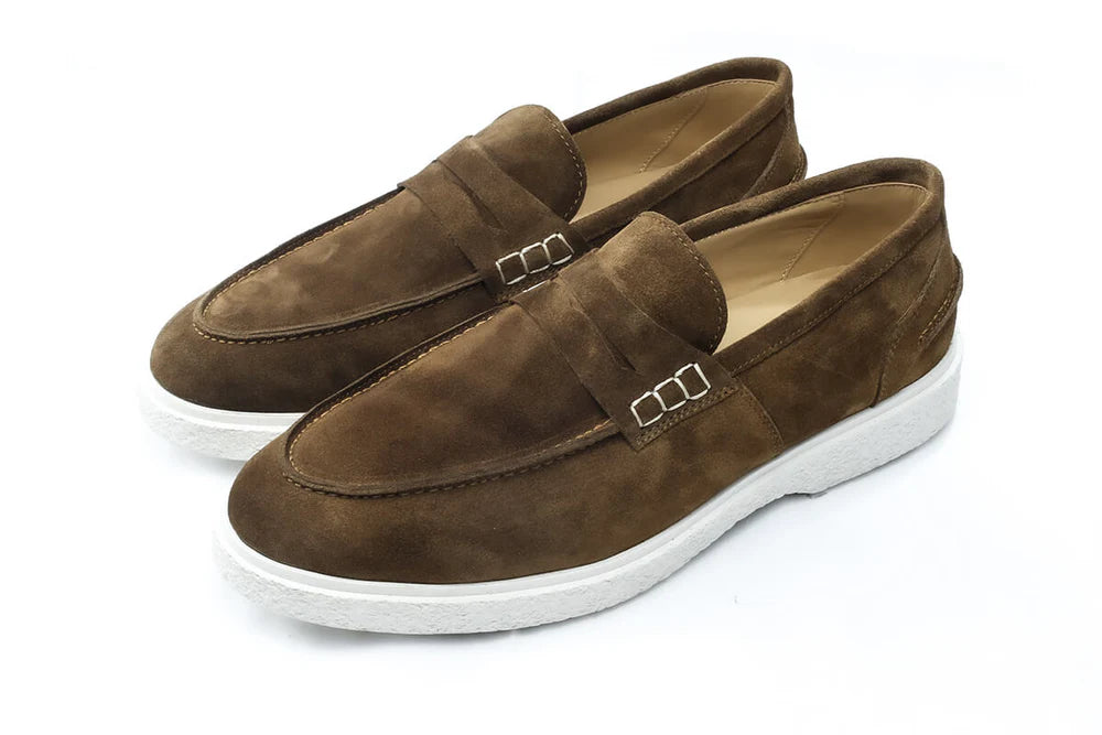 Mocassin Riviera — Daim Brown & Semelle Sport