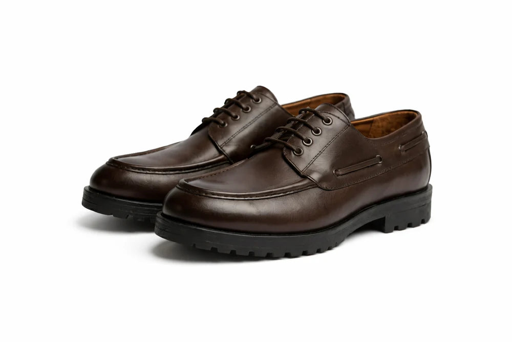 L'Hybride Audacieux — Chaussure Bateau Marron Chocolat
