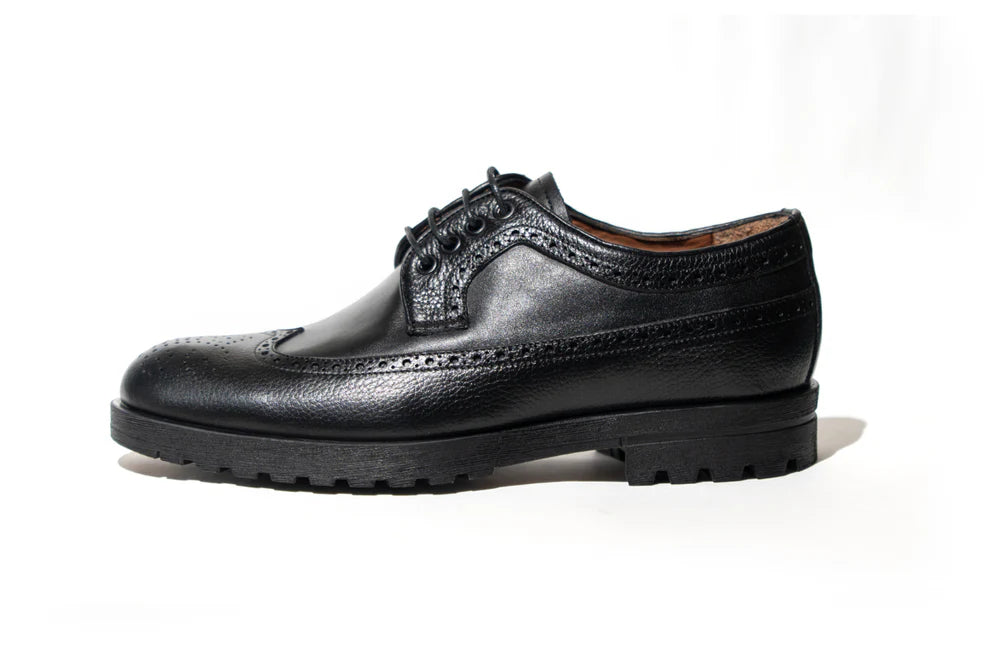 Chaussure Richelieu Brogue en Cuir – Élégance Artisanale